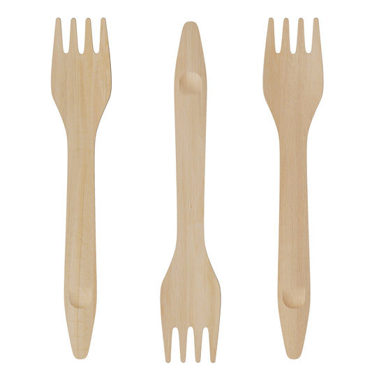Compostable Birch Wood Forks – 1000 Count (6.3" Length) - Tampa Home & Garden Store