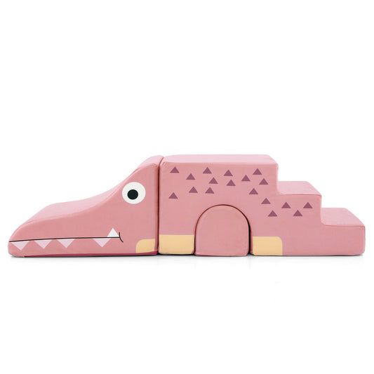 Convertible Kids Play Couch Sofa with Removable Velvet Covers - Tampa Home & Garden Store