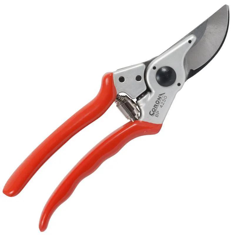 Corona 1 in light-duty bypass pruner with bright orange handles and sharp curved blade on Tampa Home & Garden Store
