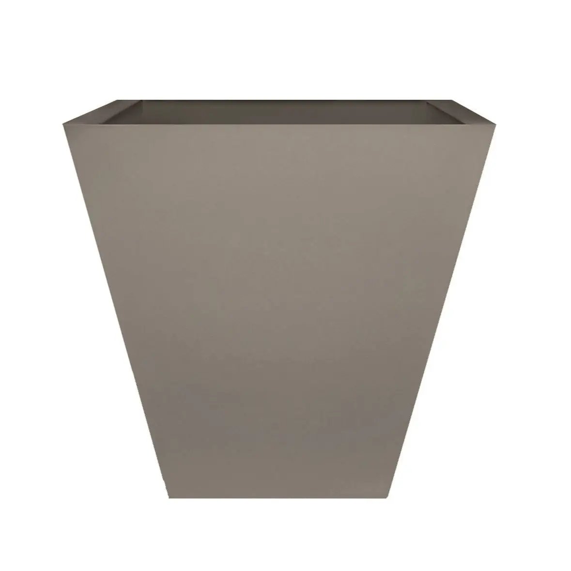 Cosmopolitan Planter Short Square Container taupe by Tusco Products on Tampa Home & Garden Store
