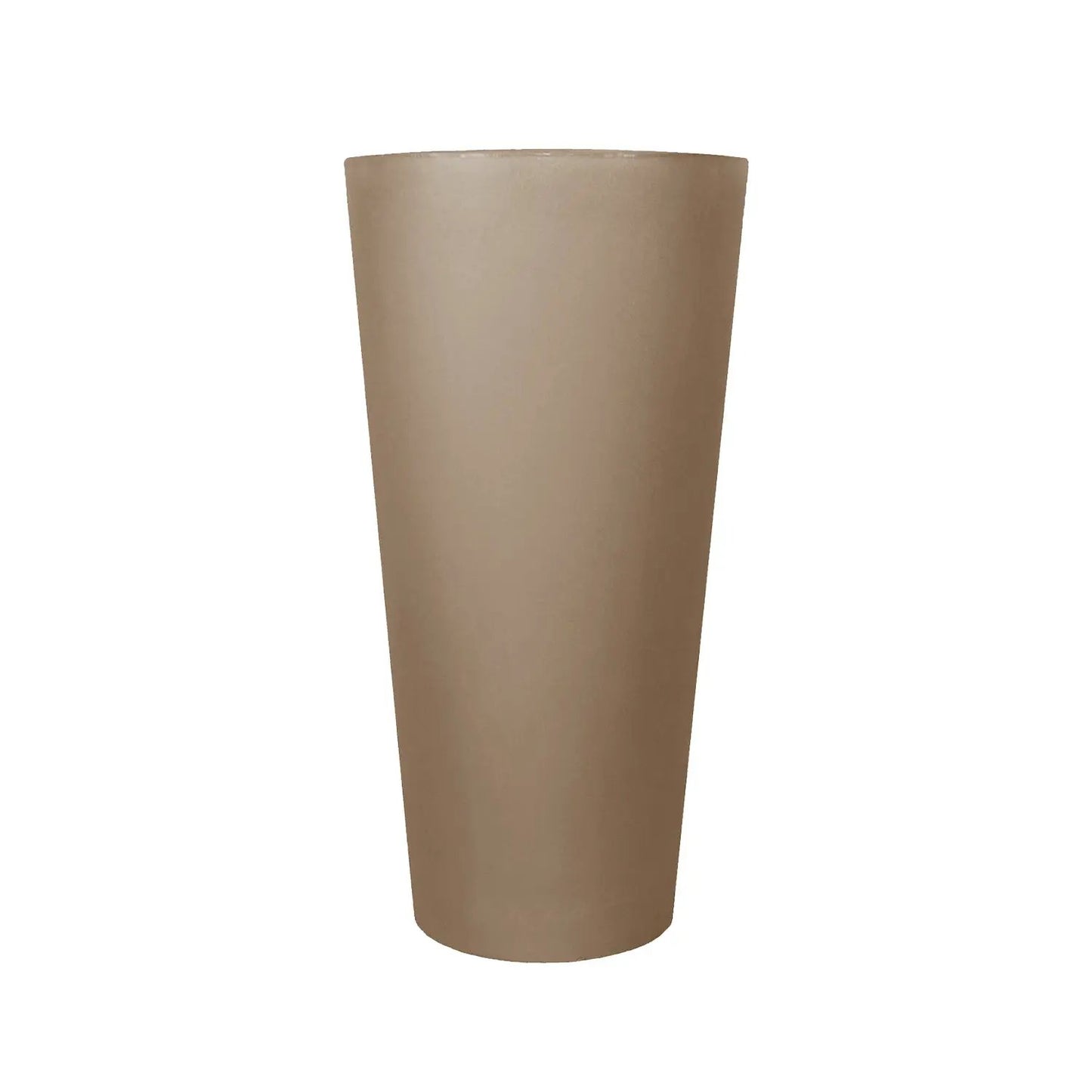 Cosmopolitan Planter Tall Round Contemporary taupe by Tusco Products Pots & Planters on Tampa Home & Garden Store