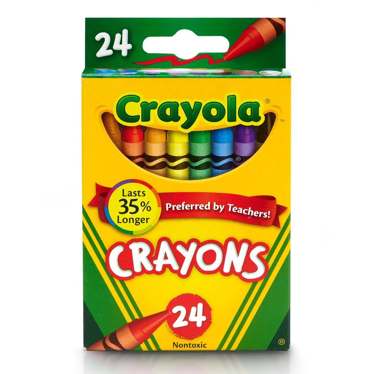 Crayola Crayons 24-count set with primary colors on Tampa Home & Garden Store