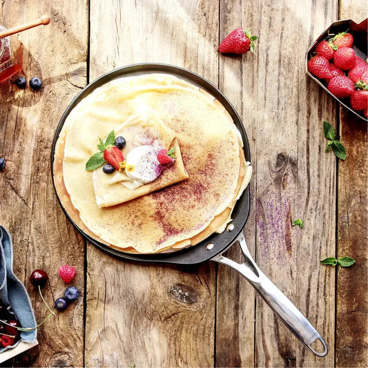 Crepe pan with fixed handle CRISTEL USA, black nonstick skillet for Crêpe & Blini Pans on Tampa Home & Garden Store