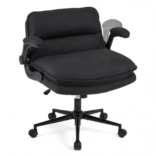 Criss Cross Chair on Wheels with Flip Up Arms