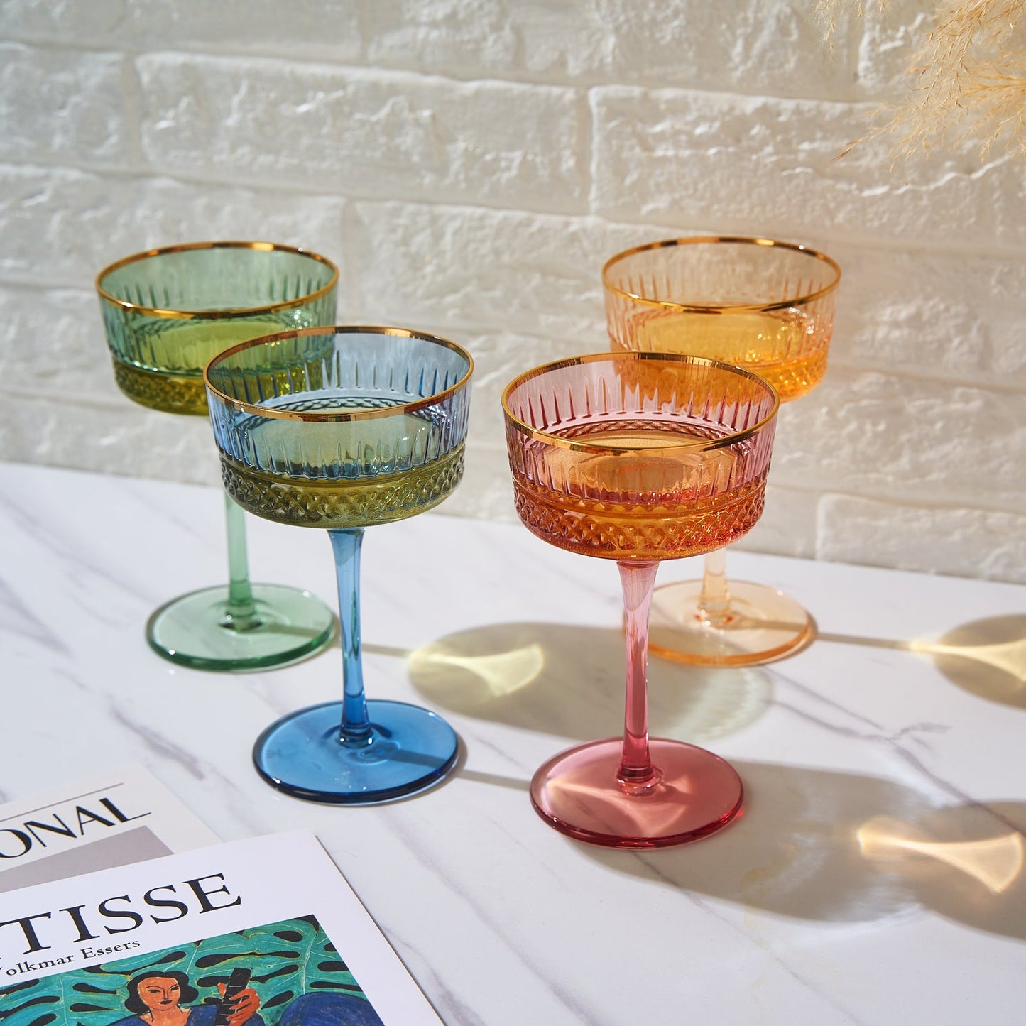 Duomo Champagne Coupe Glassware Set of Four
