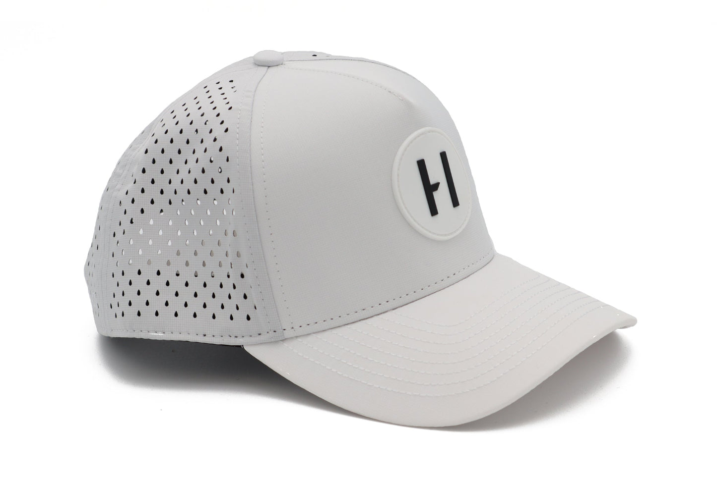 Curved White Havoc Hat - Tampa Home & Garden Store
