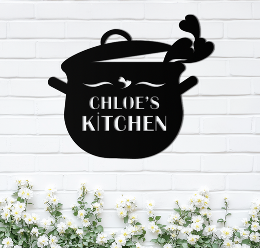 Cute Smiling Cooking Pot Metal Wall Art – Playful Kitchen Steel Decor with Heart Steam for Home and Café Interiors- KAF420 - Tampa Home & Garden Store