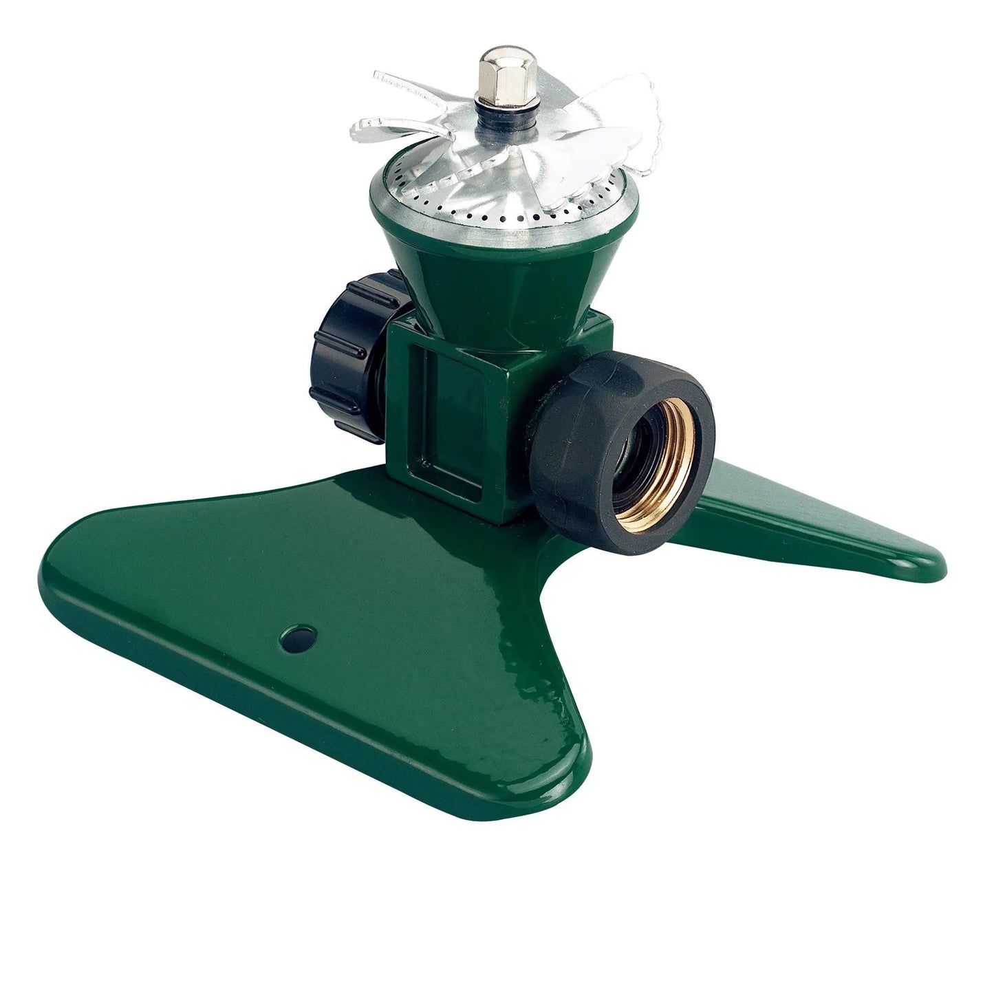 Cyclone II rotating sprinkler, Orbit Irrigation green hose-end for even coverage on Tampa Home & Garden Store