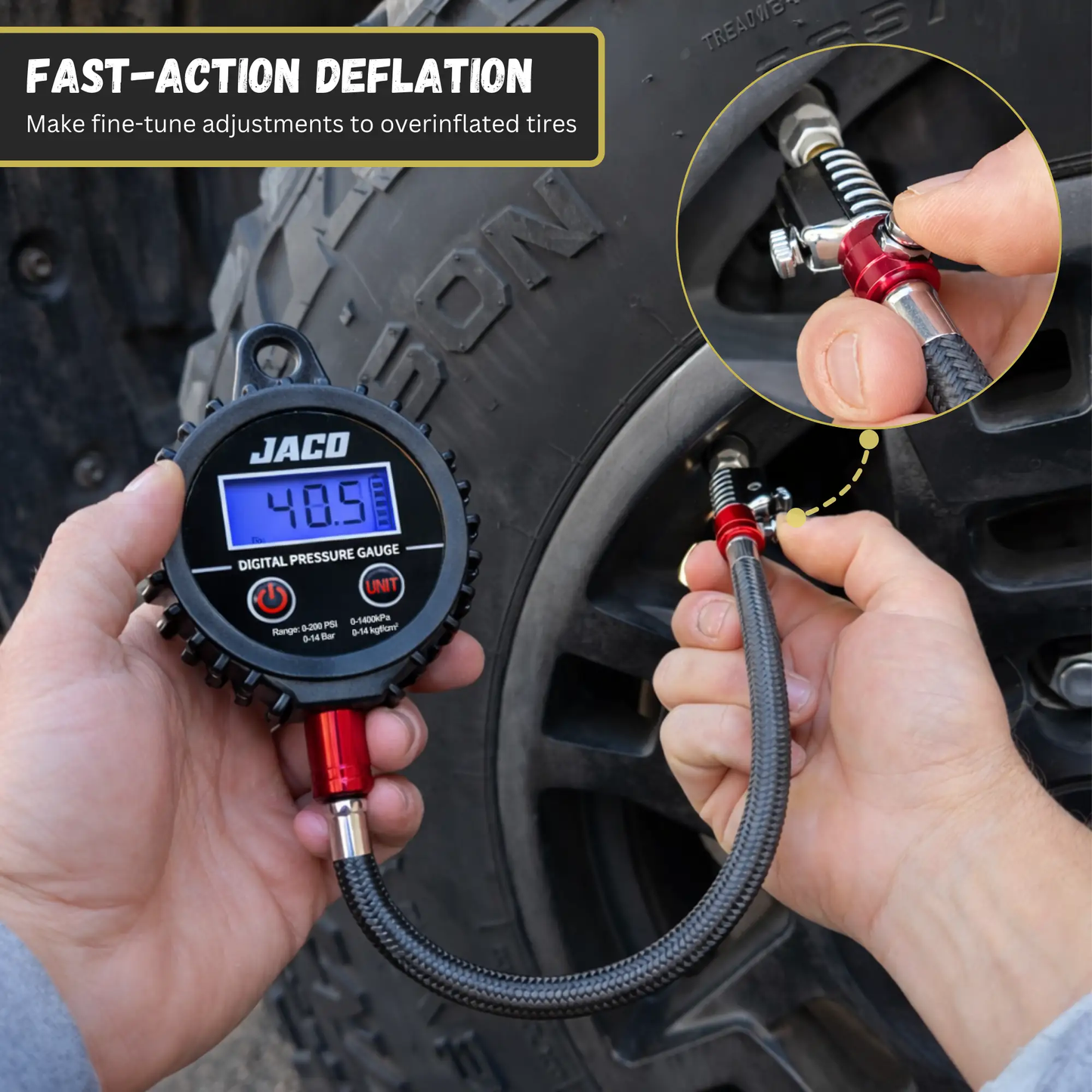 ElitePro-X Digital Tire Pressure Gauge with Lightning™ Chuck - Tampa Home & Garden Store
