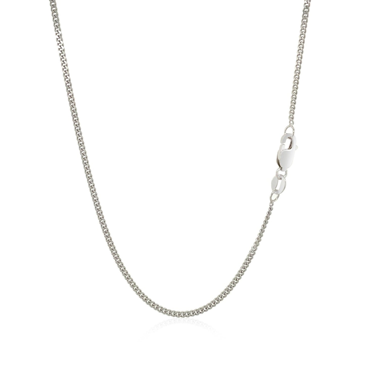 10k White Gold Gourmette Chain 1.5mm Necklace by Bids.com on Tampa Home & Garden Store