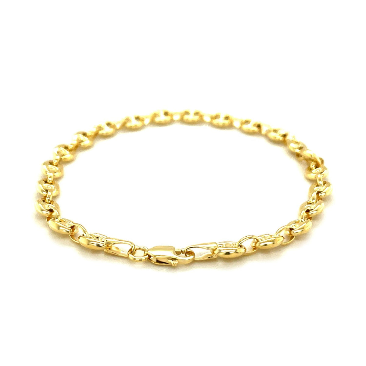 4.7mm 14k yellow gold puffed mariner link bracelet by Bids.com on Tampa Home & Garden Store