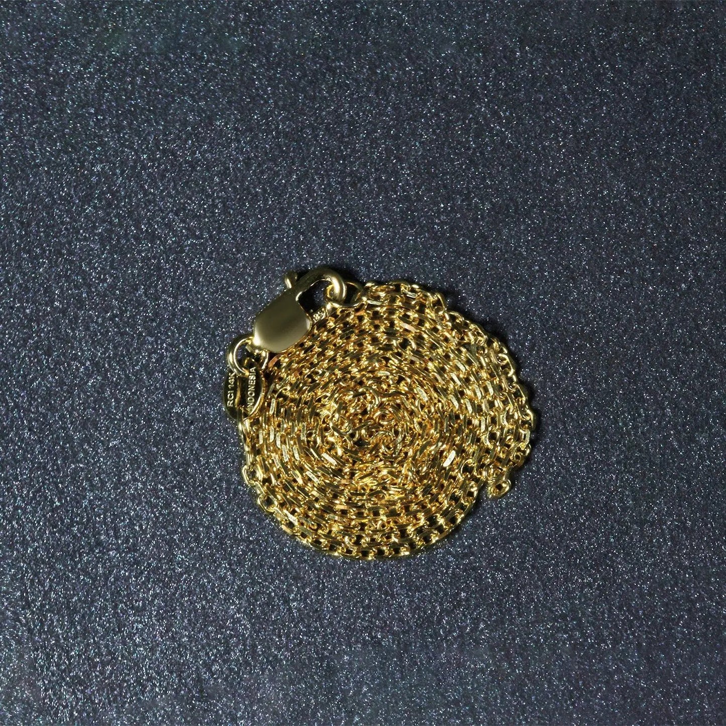 14k yellow gold diamond-cut cable chain necklace 1.4mm width, Bids.com on Tampa Home & Garden Store