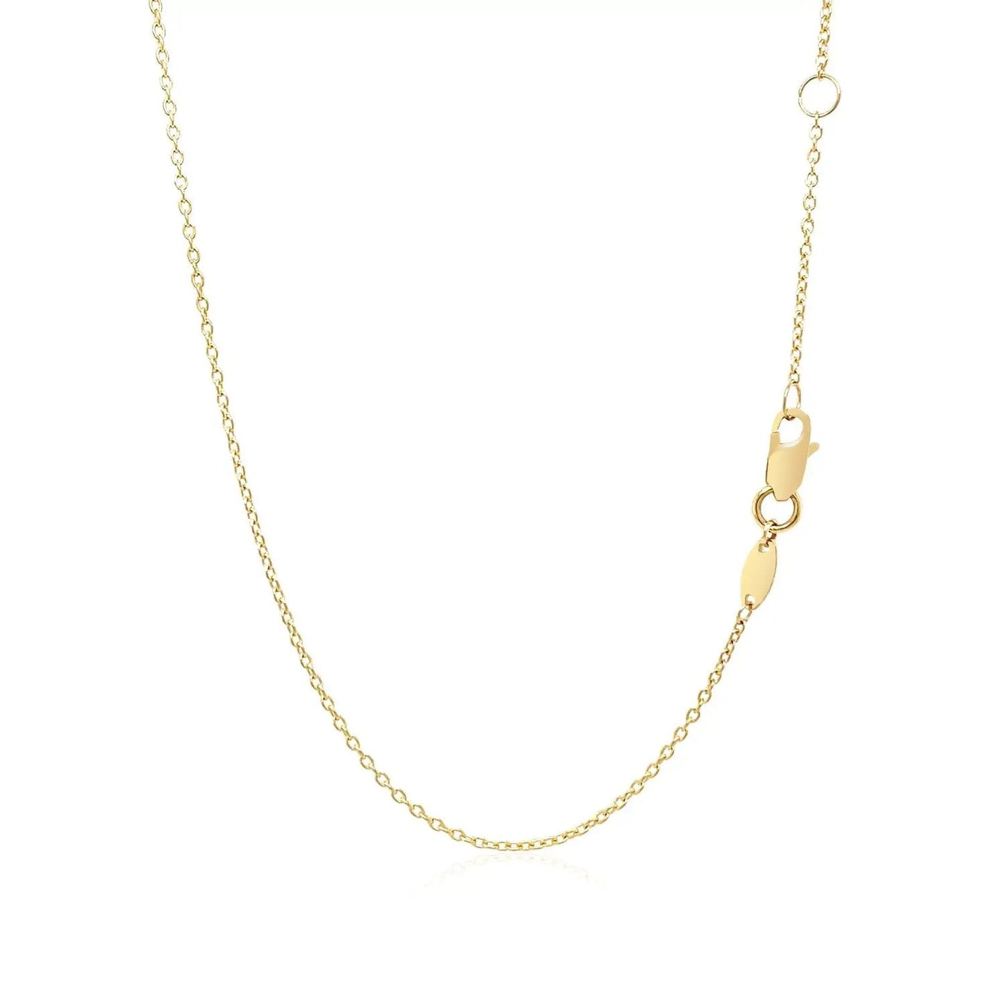 14k yellow gold flat horizontal bar necklace by Bids, delicate chain with lobster clasp on Tampa Home & Garden Store