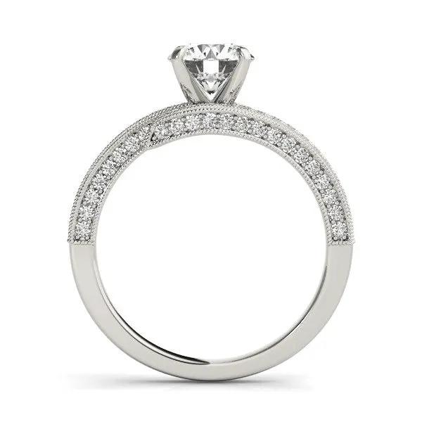 14k white gold bypass diamond engagement ring with pave band, 1.5 cttw, Bids.com on Tampa Home & Garden Store