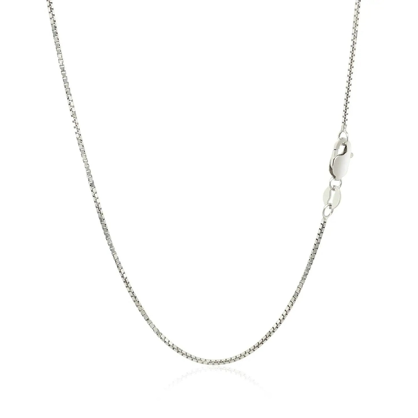 14k white gold octagonal box chain necklace 1.00 mm by Bids.com on Tampa Home & Garden Store