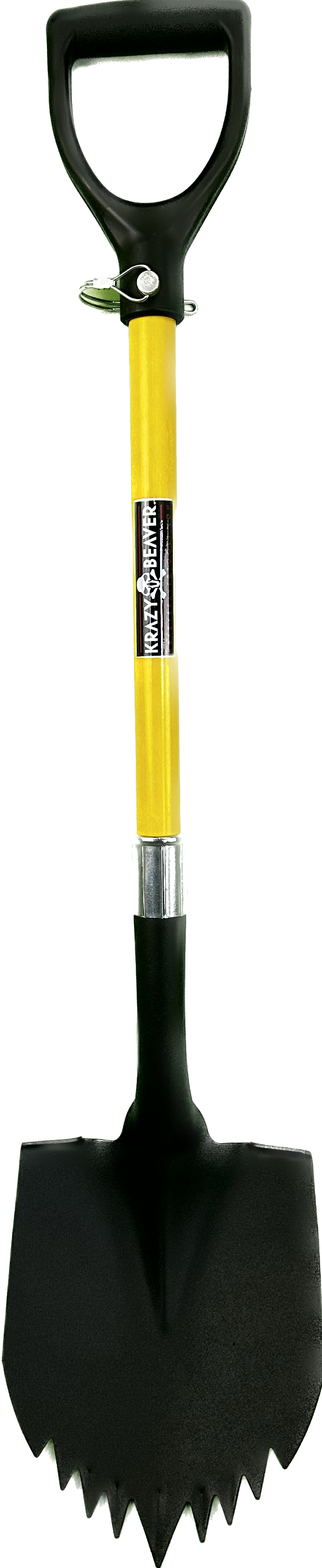 Pala Krazy Beaver (cabeza con textura negra/mango amarillo 45635)