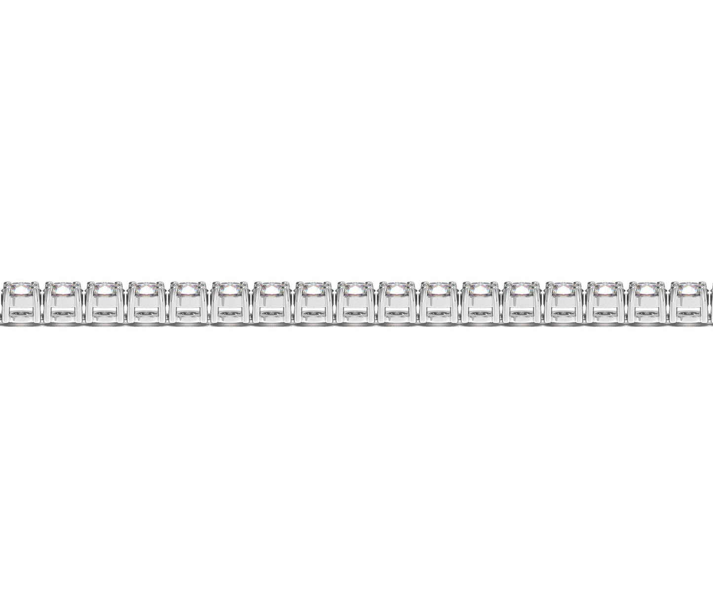 Lab Grown Round Diamond Tennis Bracelet in 14k White Gold, 7 ctw F/G VS2/SI1 by Bids.com on Tampa Home & Garden Store