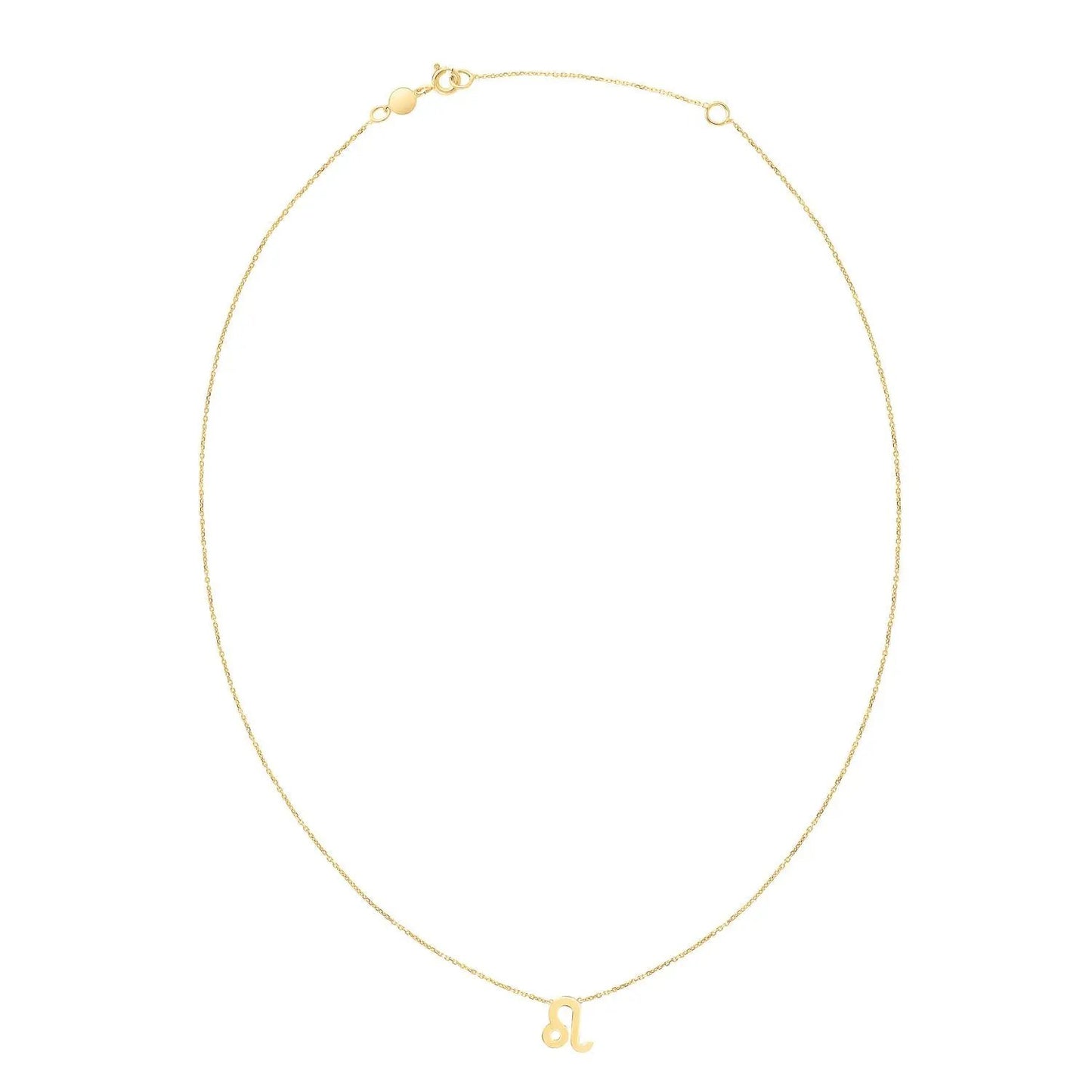 14K yellow gold Leo necklace with 18 inch chain by Bids on Tampa Home & Garden Store