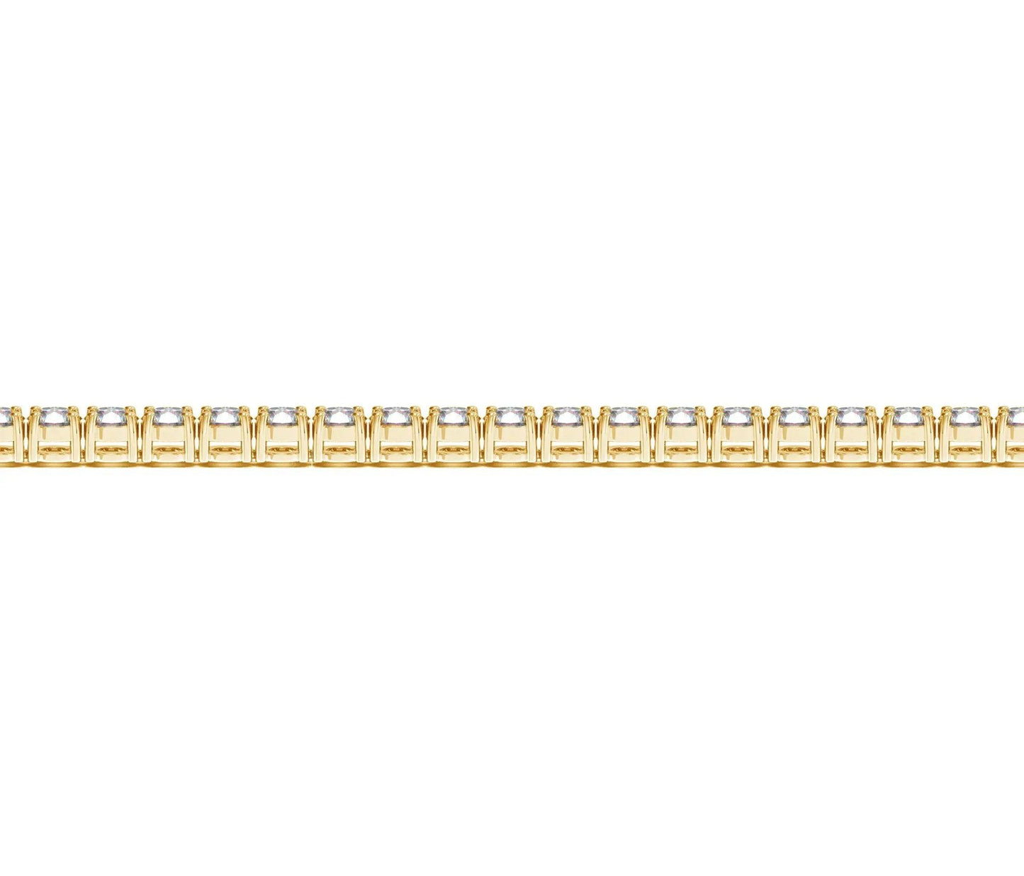 Lab Grown Diamond Tennis Bracelet in 14k Gold by Bids, gold chain with square links and diamonds on Tampa Home & Garden Store