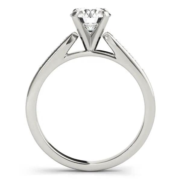 14k white gold single row diamond engagement ring 1 cttw high prong setting on Tampa Home & Garden Store