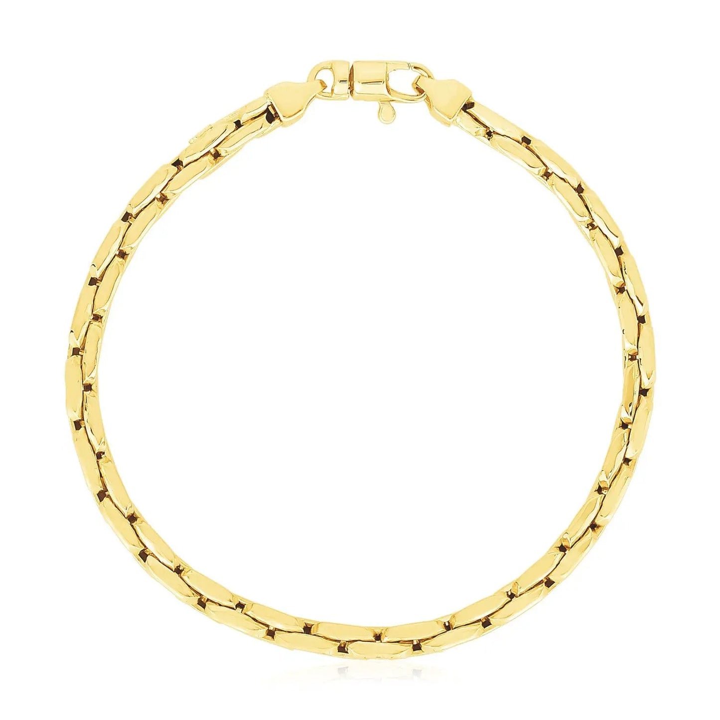 14k yellow gold cable link bracelet by Bids.com, polished chain on Tampa Home & Garden Store