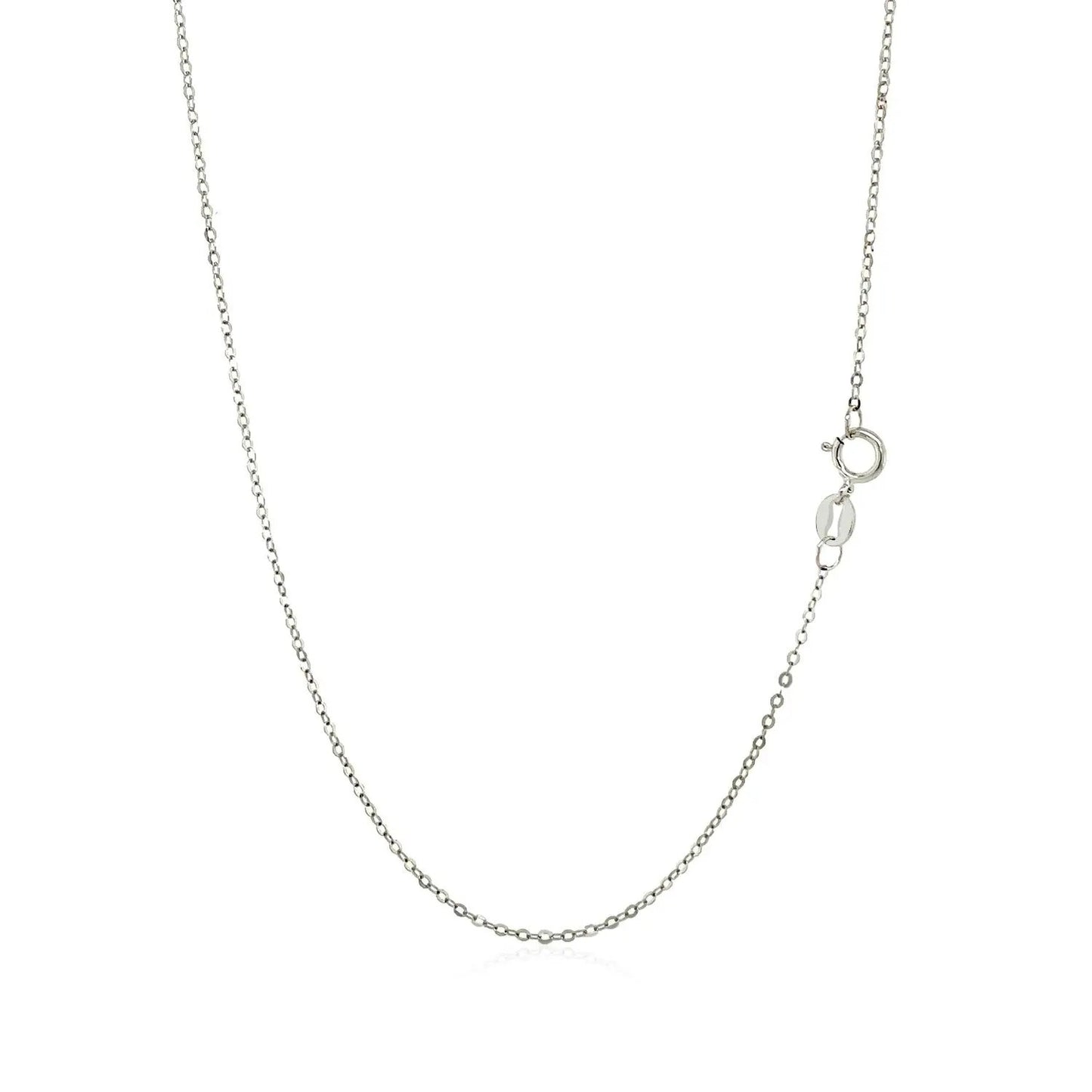14K white gold mini heart necklace with polished chain and small heart pendant on Tampa Home & Garden Store