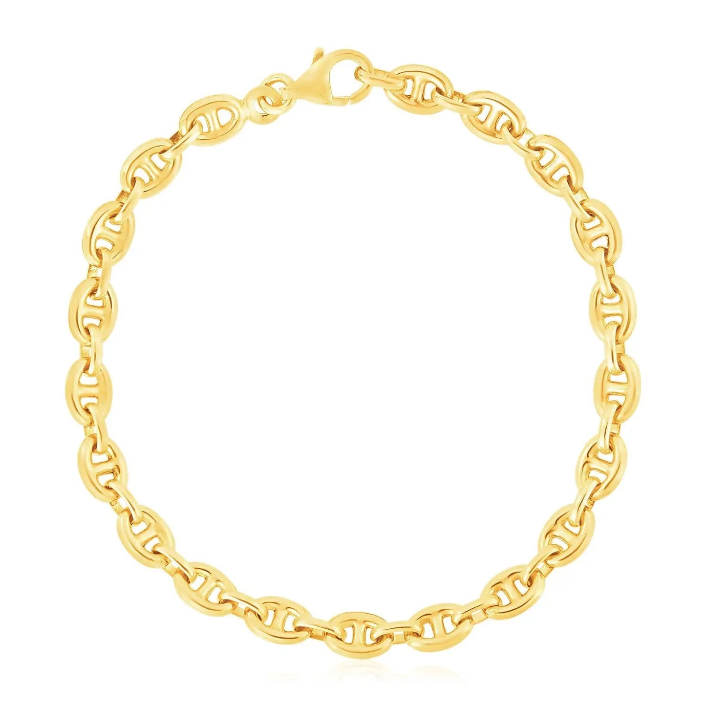 14K yellow gold mariner link bracelet 5.4mm with lobster clasp on Tampa Home & Garden Store