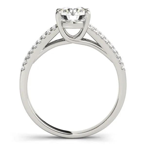 14k white gold split shank round diamond engagement ring, 1 1/8 cttw, Bids.com on Tampa Home & Garden Store