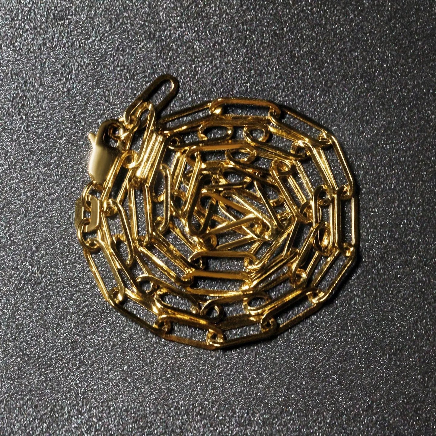 14K yellow gold wide paperclip chain necklace 3.3mm Bids.com on Tampa Home & Garden Store