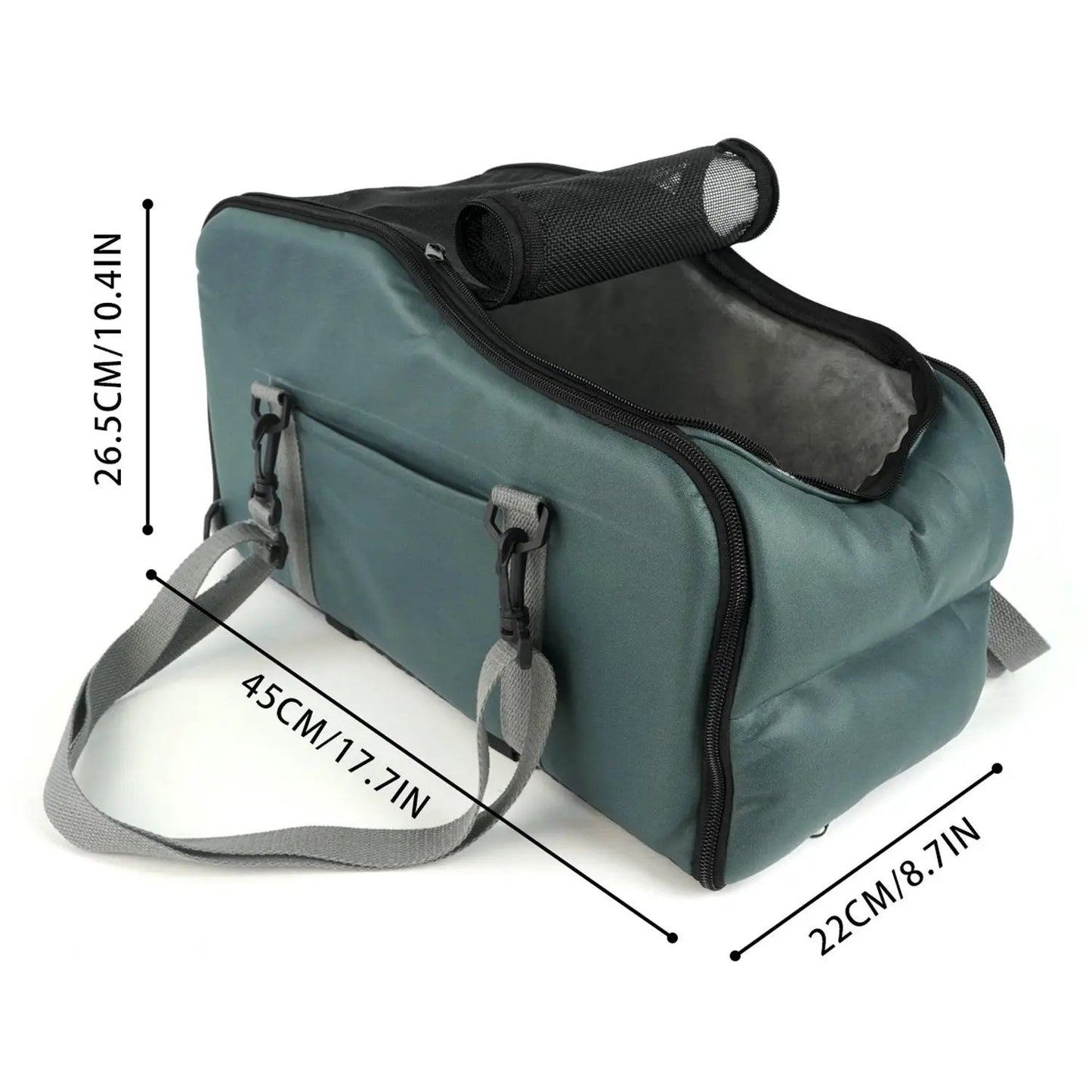 Cama portátil para mascotas para salidas, asiento de seguridad para viajes en coche, consola central, cojín para coche, cama para perros pequeños, artefacto de viaje para perros.