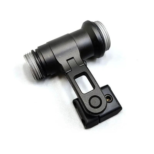 SS M-AX Tactical Helmet Headlamp Stand, black metal mount with threaded ends on Tampa Home & Garden Store