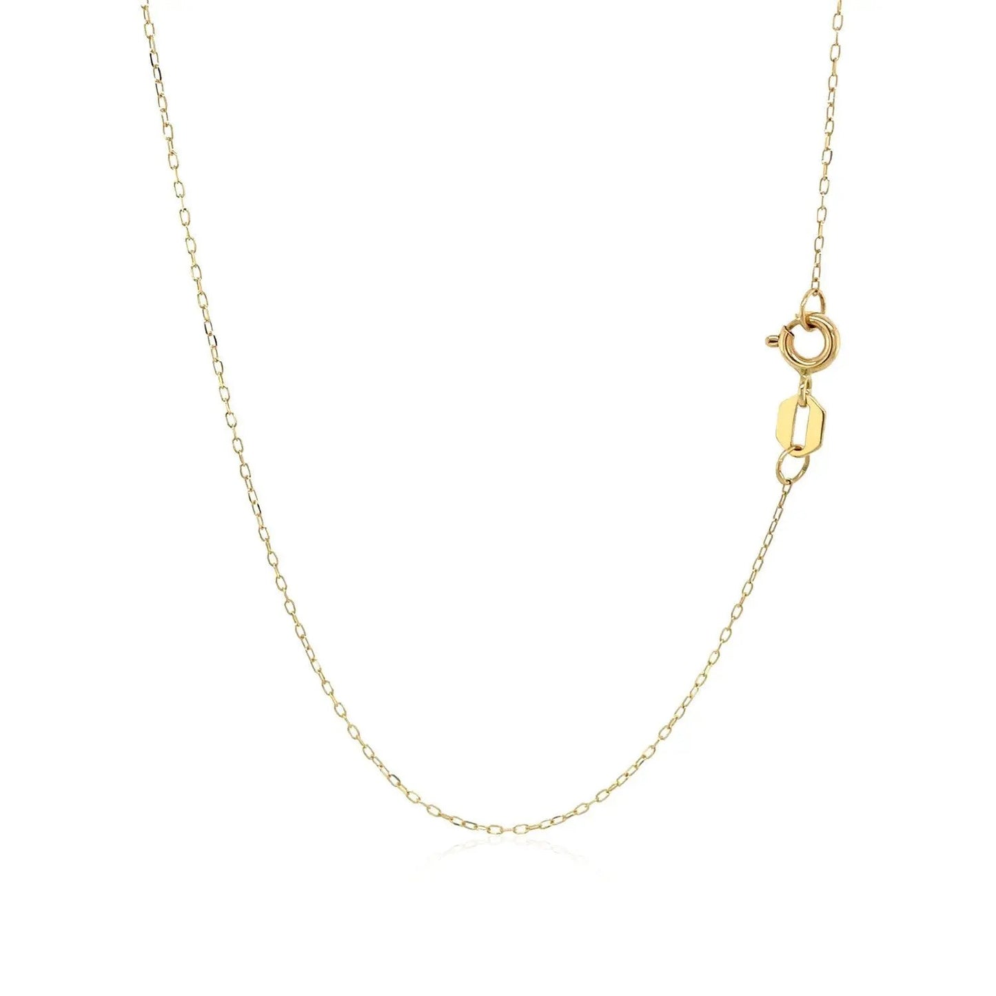 14K yellow gold Hand of Hamsa necklace chain with spring ring clasp by Bids on Tampa Home & Garden Store