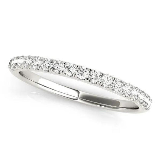 14k white gold diamond scallop setting wedding band 1/3 cttw by Bids.com on Tampa Home & Garden Store