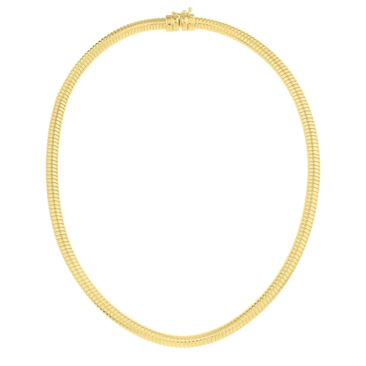 Necklace 14k yellow gold Tubogas, 17-inch length on Tampa Home & Garden Store