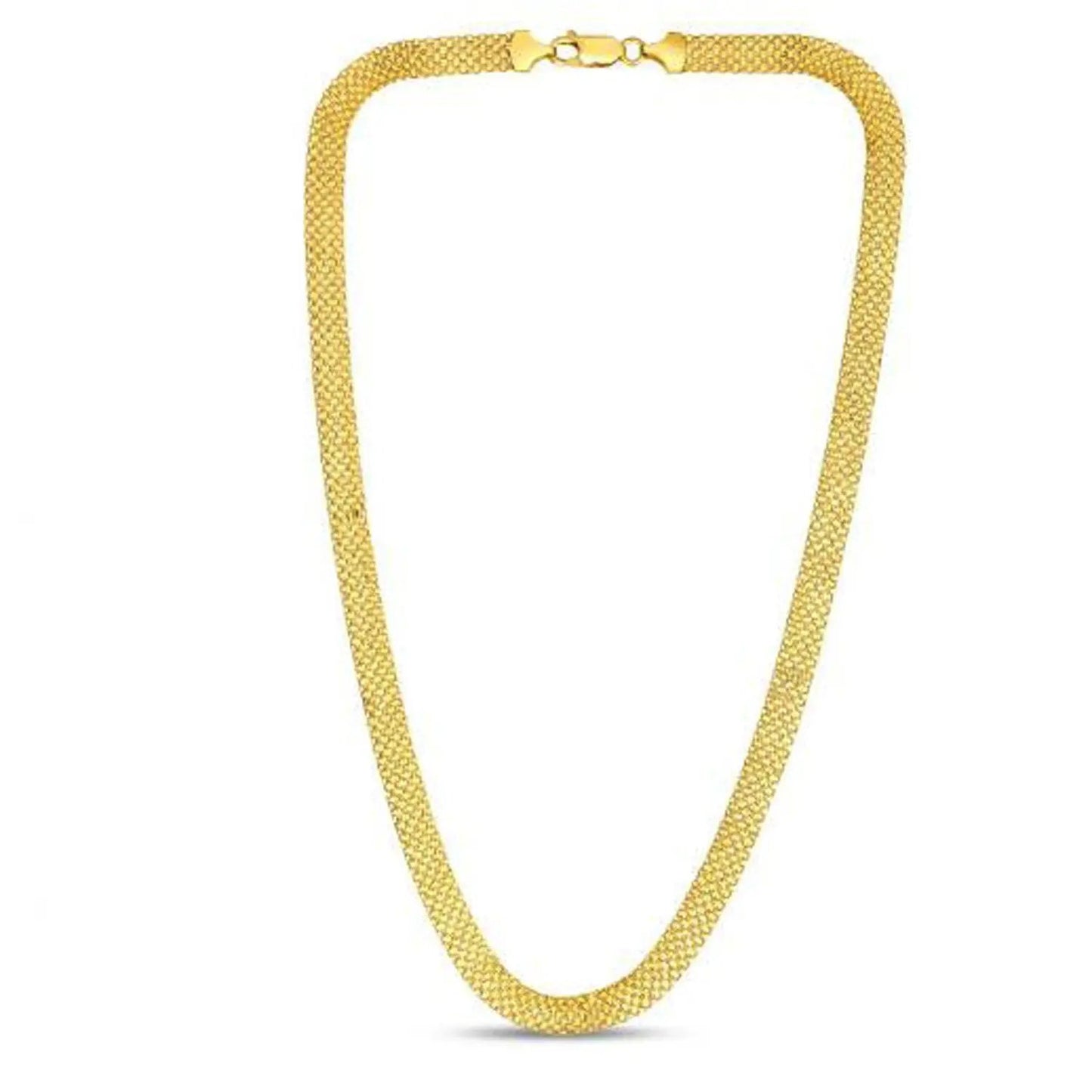 14k yellow gold Bismark chain necklace, 7.00 mm, by Bids.com on Tampa Home & Garden Store
