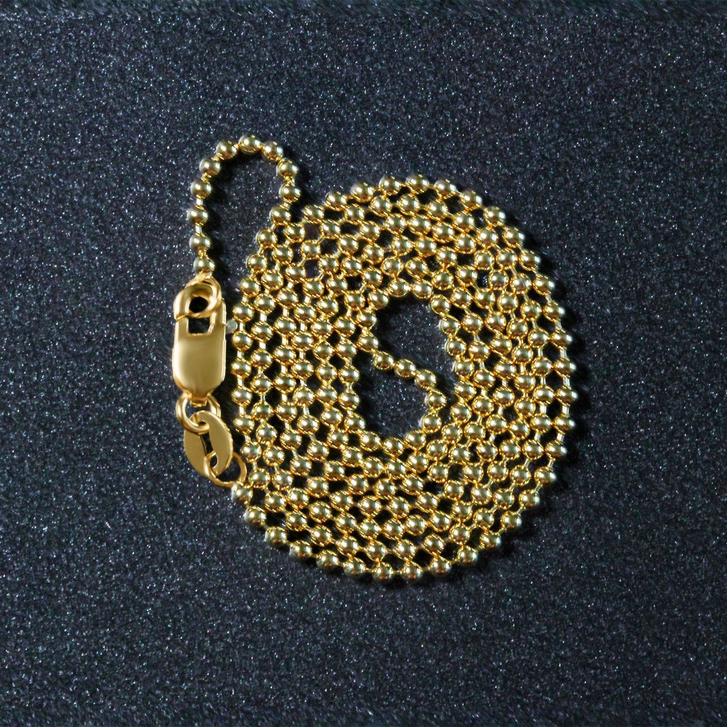 14k yellow gold bead chain necklace 1.5mm with lobster clasp by Bids.com on Tampa Home & Garden Store