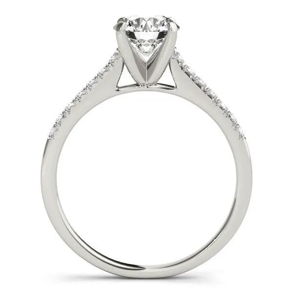 14k white gold diamond engagement ring with scalloped single-row setting, 1 1/8 cttw, Bids.com on Tampa Home & Garden Store