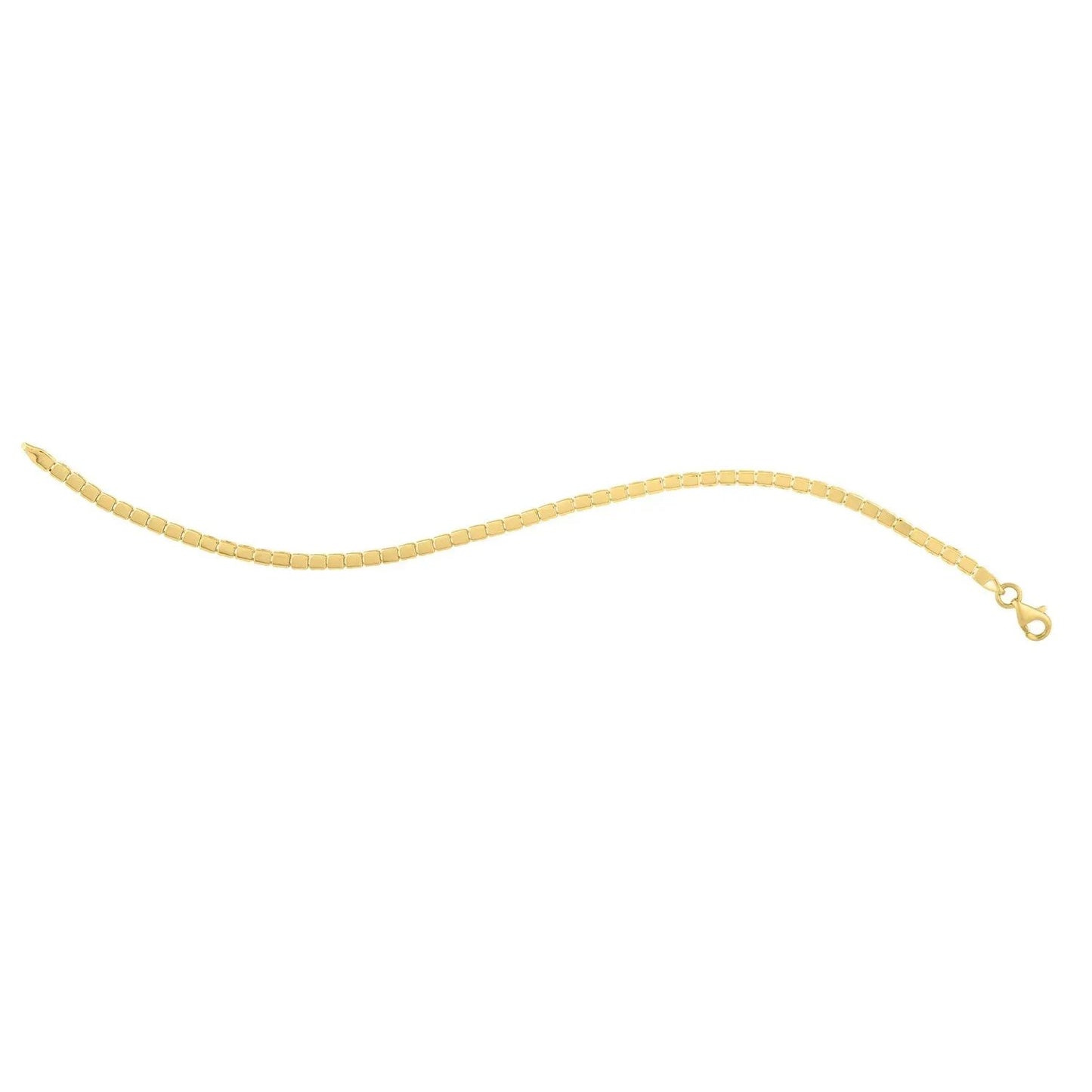 14k yellow gold mini cube bracelet by Bids with lobster clasp on Tampa Home & Garden Store