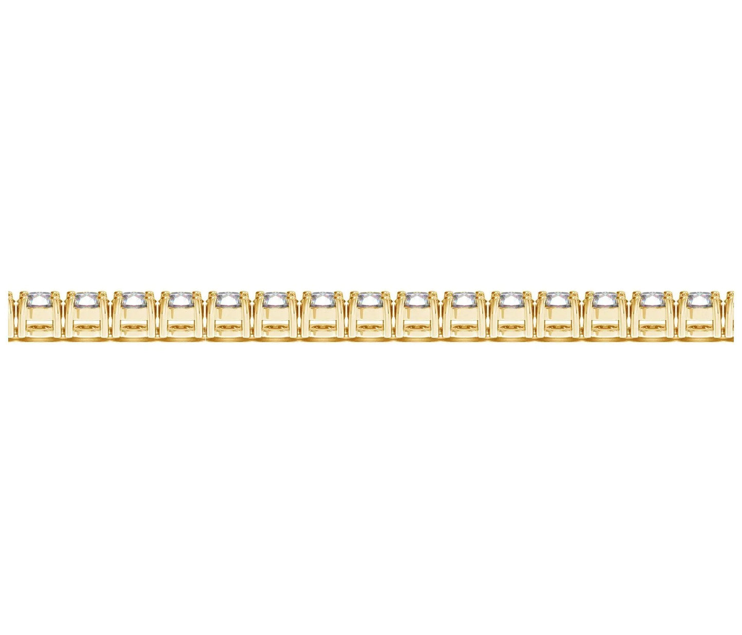Lab Grown Diamond Tennis Bracelet 14k Gold by Bids with clear stones on Tampa Home & Garden Store