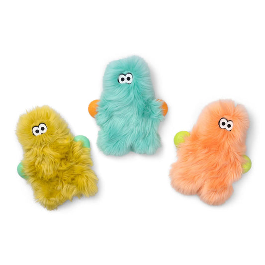 West Paw Olaf Rowdies plush dog toy trio in turquoise, yellow and orange with reinforced fabric on Tampa Home & Garden Store