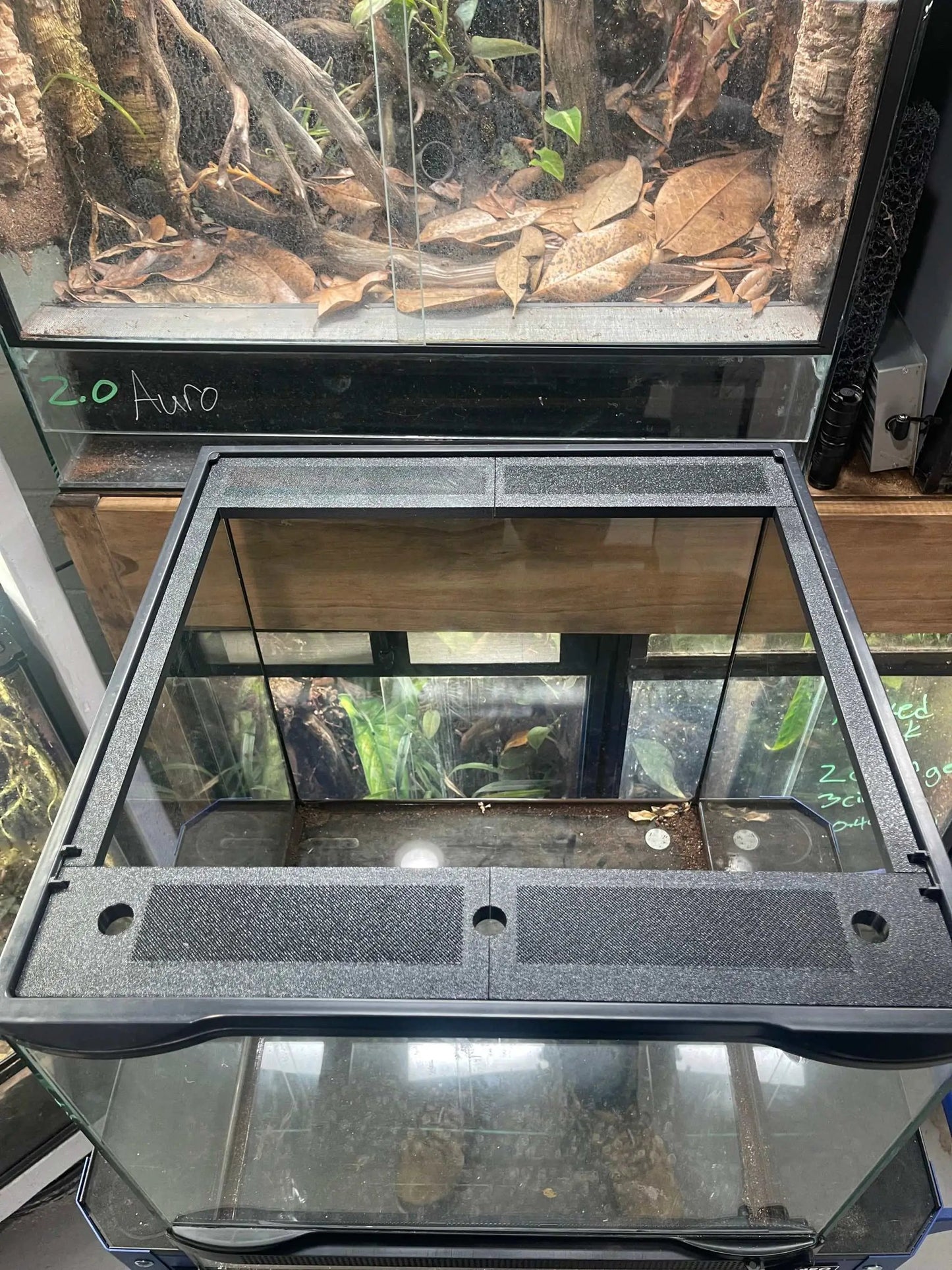 Custom Replacement Top for Exo Terra Thrive Ecosystems reptile habitat accessory with vents on Tampa Home & Garden Store