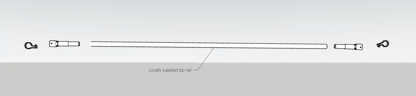 DIY greenhouse corner brace kit from Bootstrap Farmer with a long top rail and end fittings on Tampa Home & Garden Store