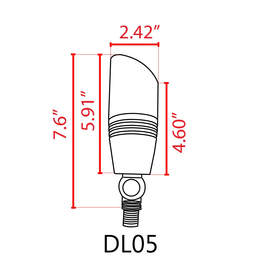 DL06 Low Voltage LED Bullet Outdoor Spotlight by Kings Outdoor Lighting, outdoor spot light on Tampa Home & Garden Store