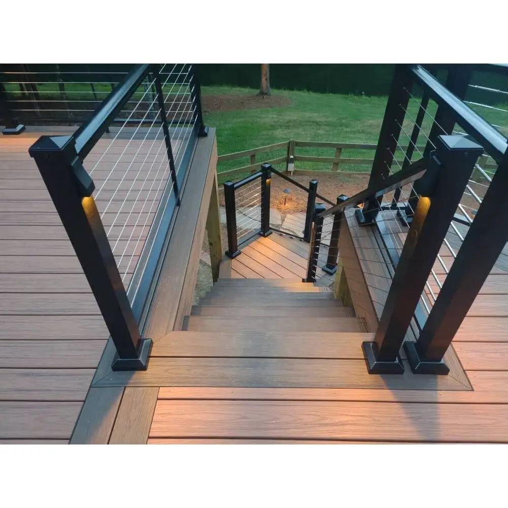 DLA06 6-Pack 2W Low Voltage LED Outdoor Deck Down Lights Package, 12V LED Step Patio Landscape Lights - Tampa Home & Garden Store