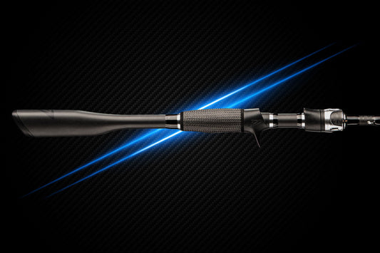 Denali DLE Series fishing rod with textured grip and reel seat and carbon fiber blank on Tampa Home & Garden Store