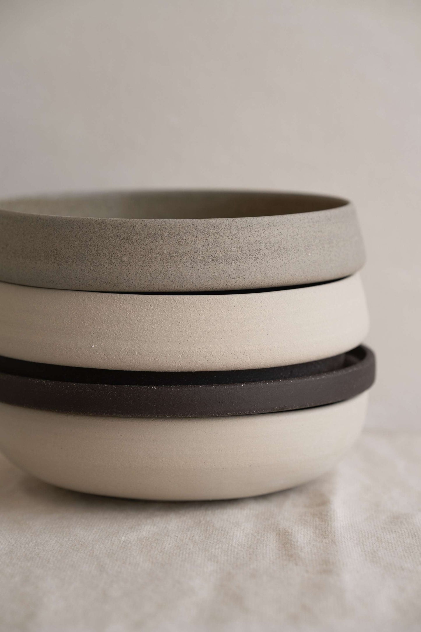 Handmade Stoneware Dinner Plate in Pumpernickel