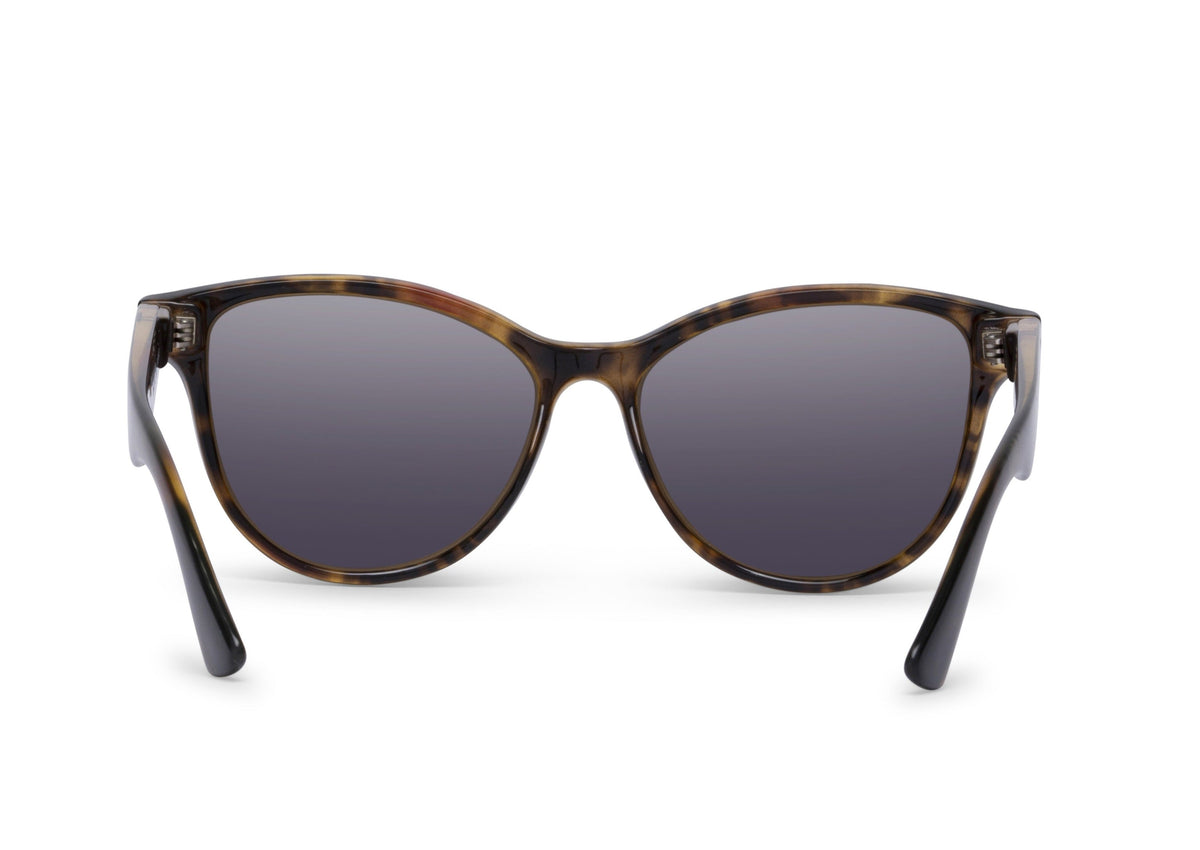 Mia Lava Verde Gloss sunglasses by Skeleton Optics, tortoiseshell frame with gray lenses on Tampa Home & Garden Store