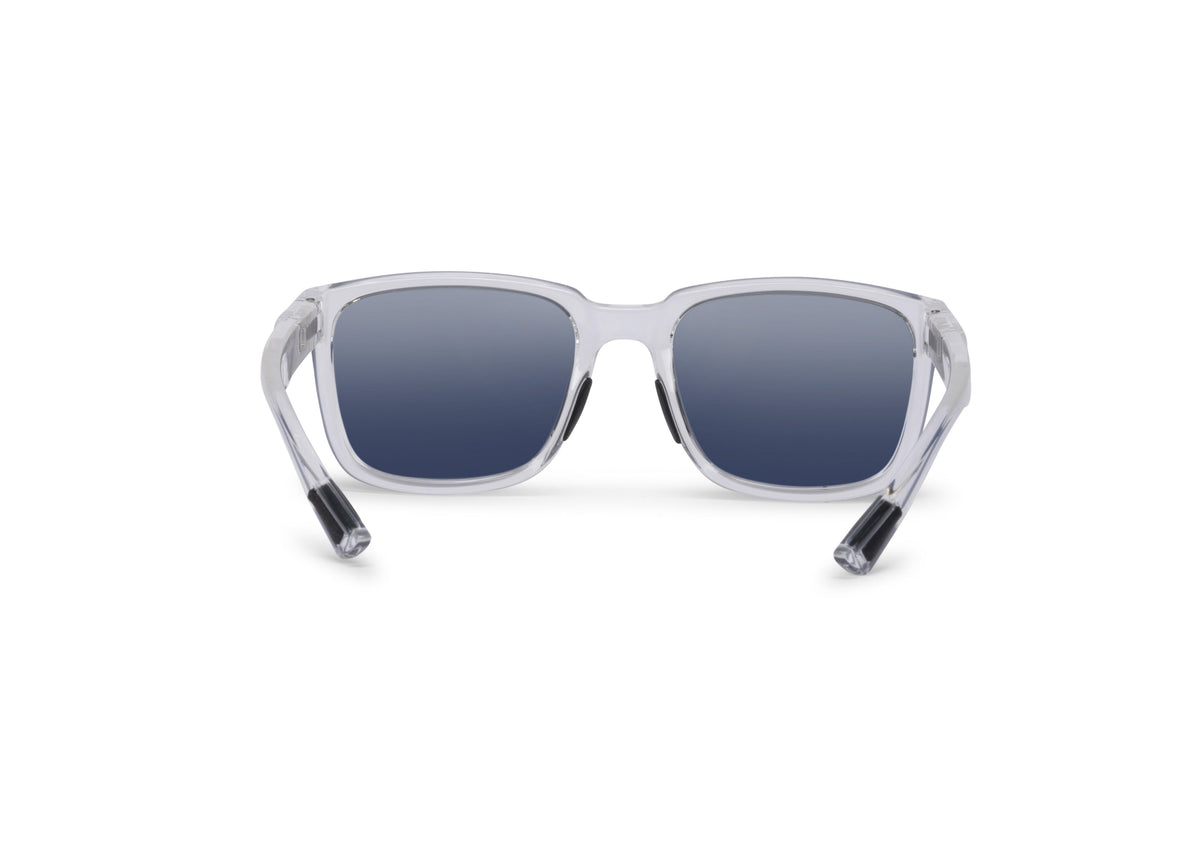 Lindsey Crystal Clear Gloss sunglasses, translucent frame and dark lenses, Skeleton Optics on Tampa Home & Garden Store