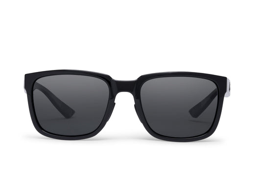 Lindsey gloss black sunglasses by Skeleton Optics with dark gray lenses on Tampa Home & Garden Store