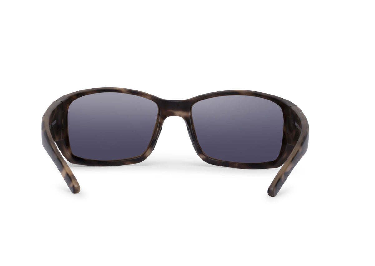 Flo Cheetah Matte sunglasses by Skeleton Optics with tortoise matte frame and dark lenses on Tampa Home & Garden Store